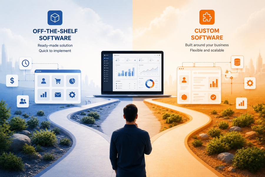 Custom Software vs Off-the-Shelf. Or Build vs Buy.