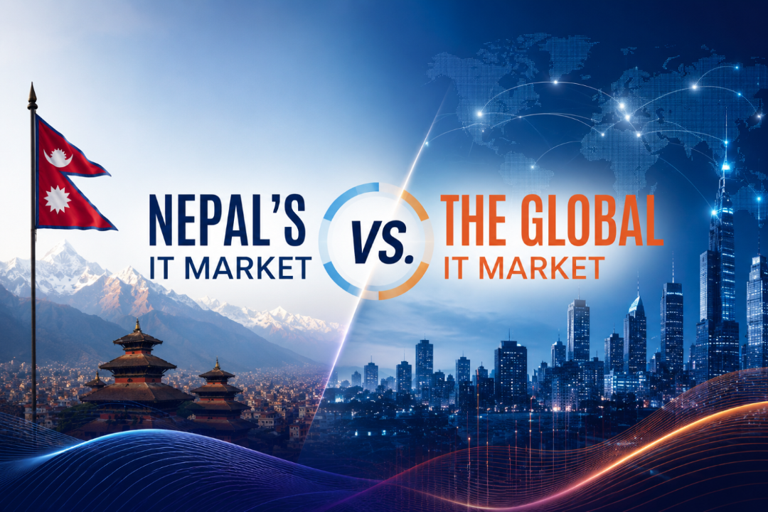 Nepal's IT Market Growth vs. the Global IT Market